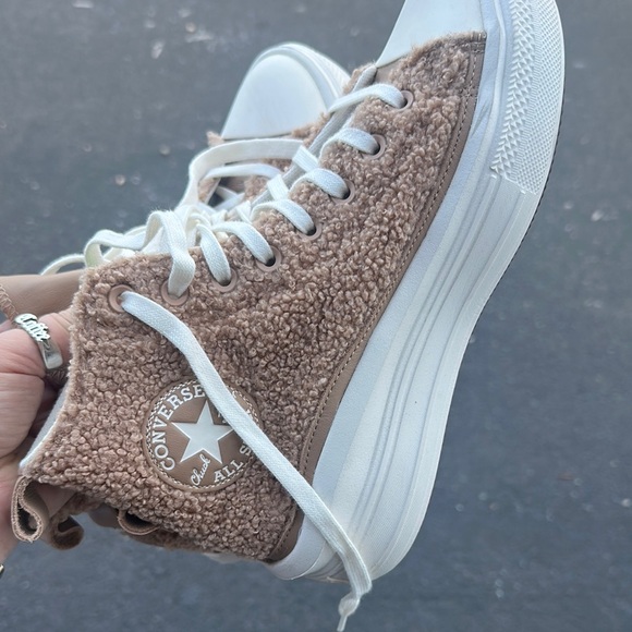 Converse Women's Tan High-Top Sneakers - Picture 3 of 5